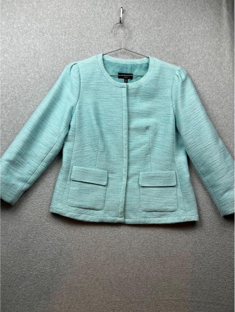 Talbots Tweed Blazer Jacket Women's Size 12 Petite Career Work office Causal*
